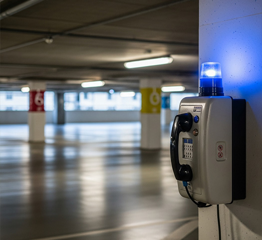 Parking Structure Emergency Phones